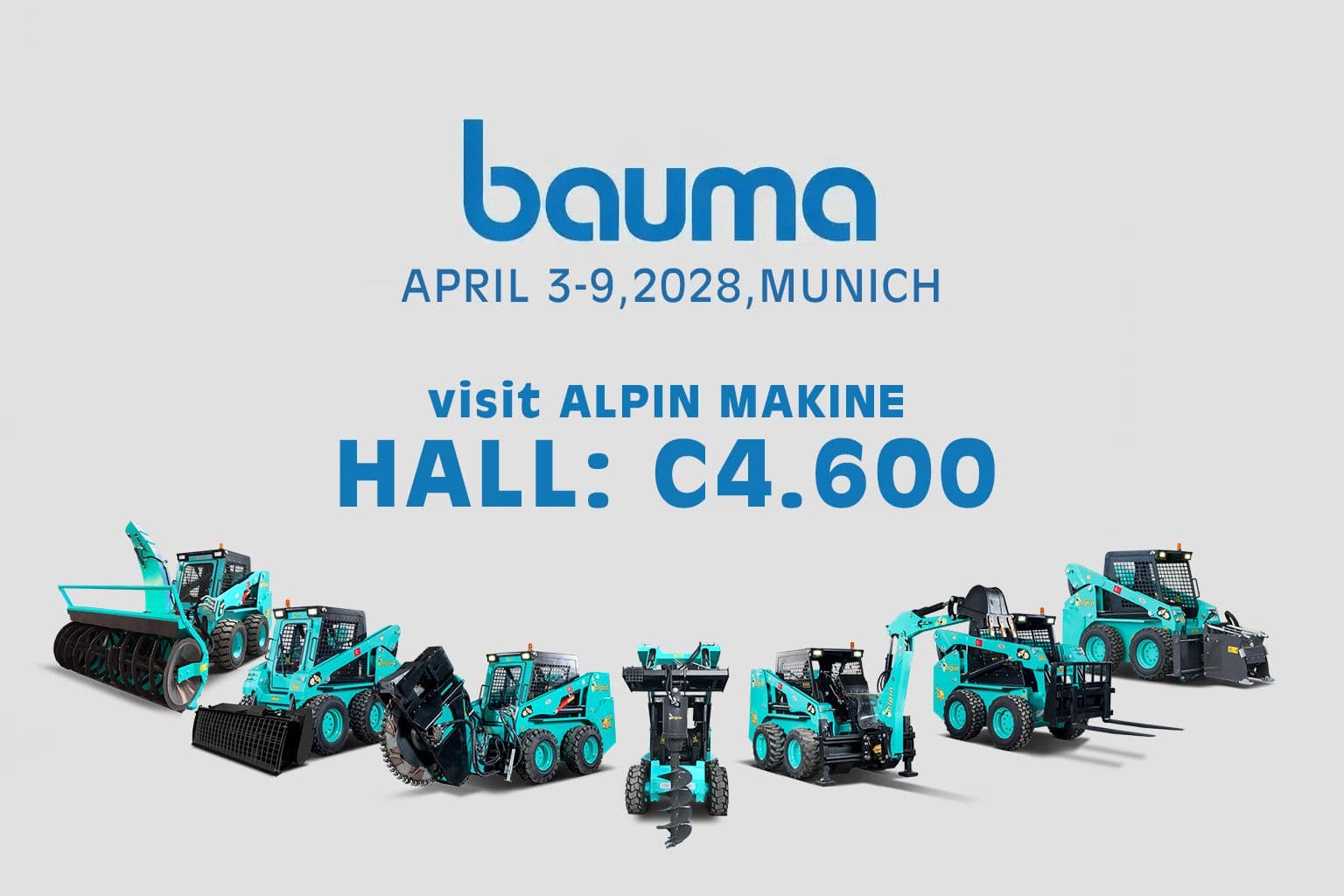 Bauma Munich 2028 – Alpin Makine Katılıyor